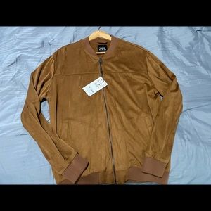 Zara Mens Suede Jacket